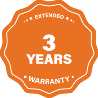 3 years warranty label