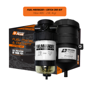 fuel manager pre-filter + Provent catch can kit general product image for Toyota HIlux 48V