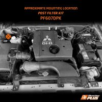 mounting location of POST-FILTER KIT for Pajero 3.2L 4cyl