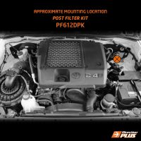 mounting location of POST-FILTER KIT for Toyota Hilux 3.0L 4cyl