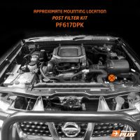 mounting location of POST-FILTER KIT for Navara D22