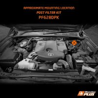 mounting location of POST-FILTER KIT for Hilux and Fortuner