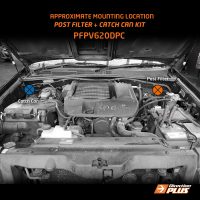 mounting location of Post-Filter + Catch Can kit for Prado 150 and 155 series