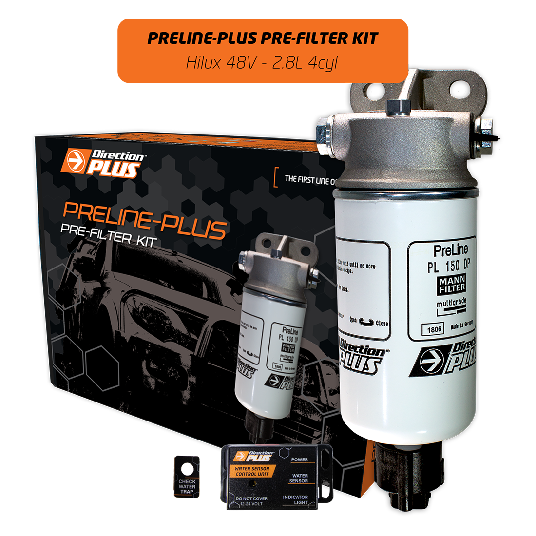 preline-plus pre-filter kit general product image for Toyota HIlux 48V