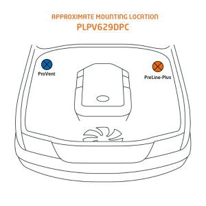 PLPV629DPC combo kit mounting location image