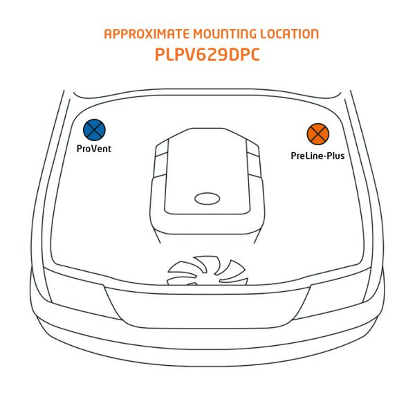 PLPV629DPC combo kit mounting location image