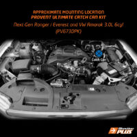 Mounting Location of Provent Catch can Kit for Range, Everest and Amarok V6 3.0L