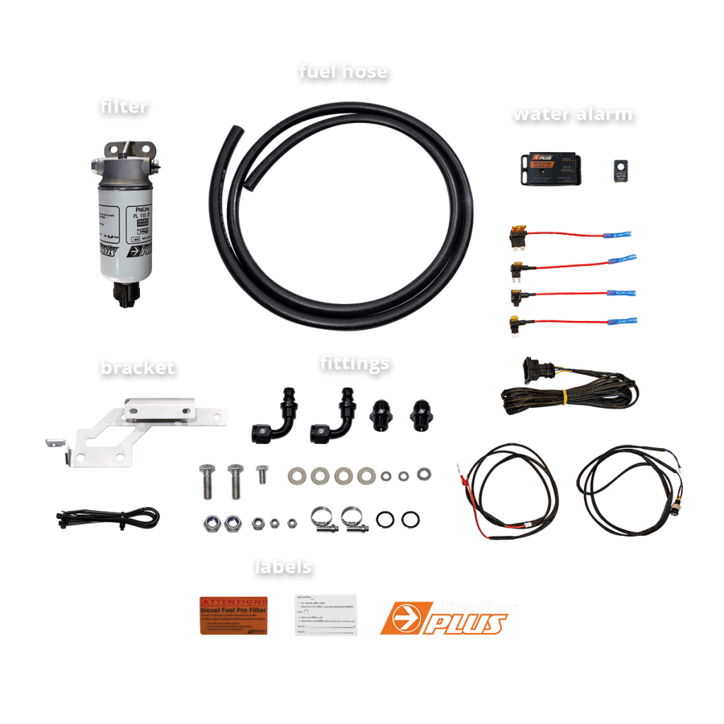 Direction-Plus PreLine-Plus Pre-Filter Kits for diesel fuel systems