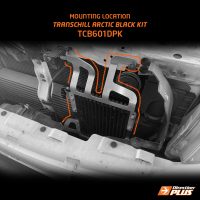 mounting locations of tanschill arctic black transition cooler kit for D-MAX and MU-X