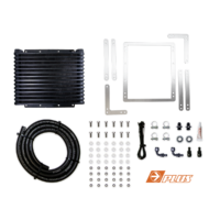 kit image of universal transchill arctic black transmission cooler kit