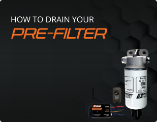 how to drain your pre-filter