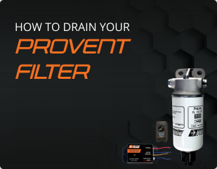 how to drain your provent filter